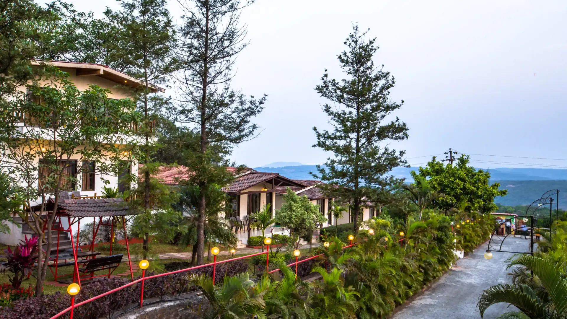 View across Cloud 9 Hills Resort, Lonavala