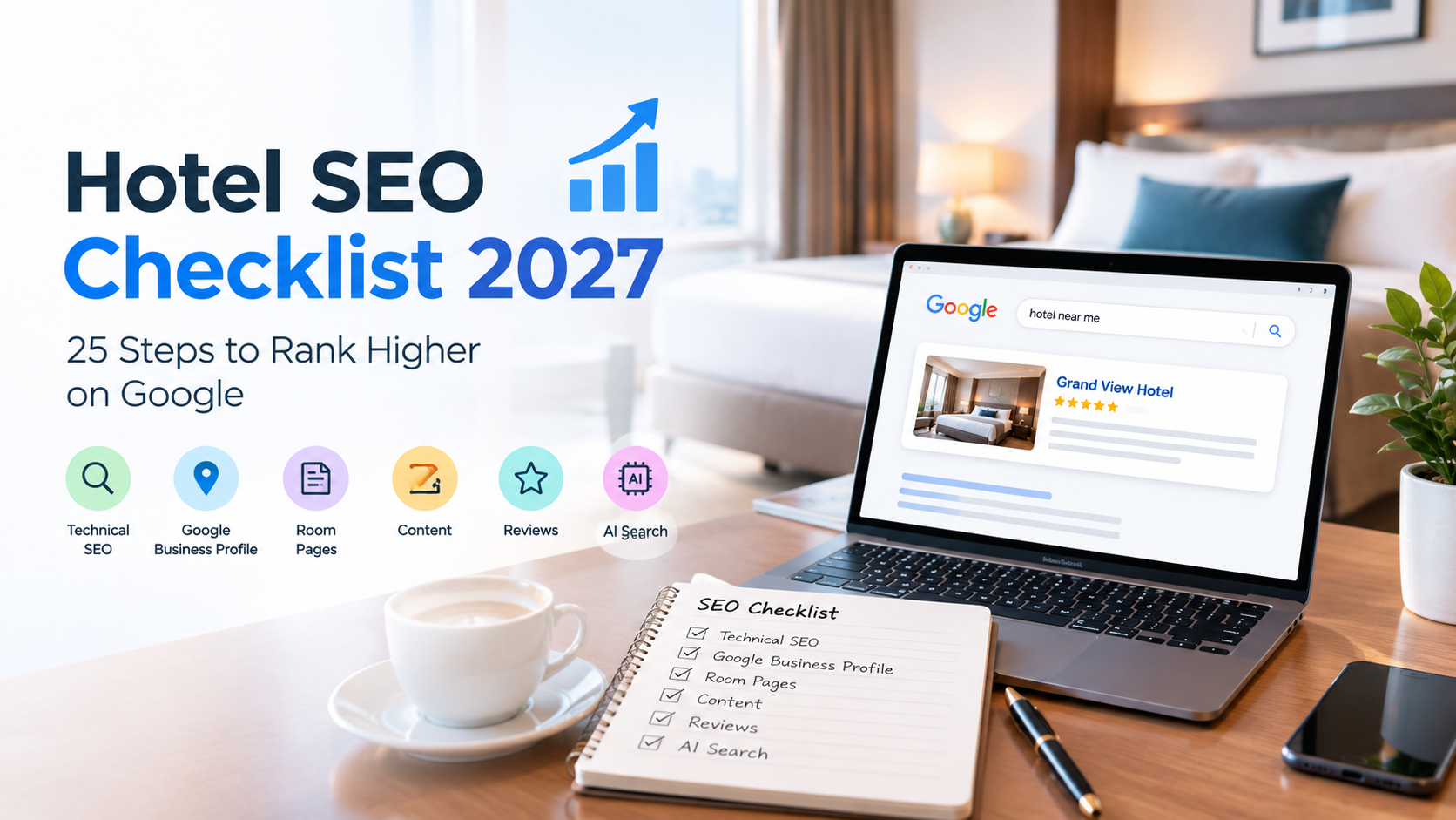 Hotel SEO Checklist for 2027: 25 Steps to Rank Your Hotel Website Higher